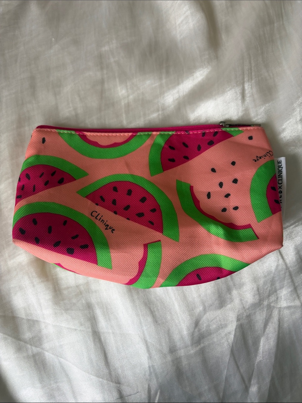 Clinique Pink and Green Watermelon Kids Pouch
